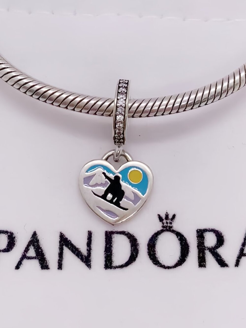 Pandora Snowboarder Charm Exclusive Charm Dangle Pendant
